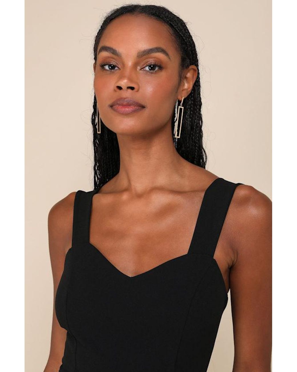 Lulus Natural Always Beautiful Sleeveless Tulip Midi Dress