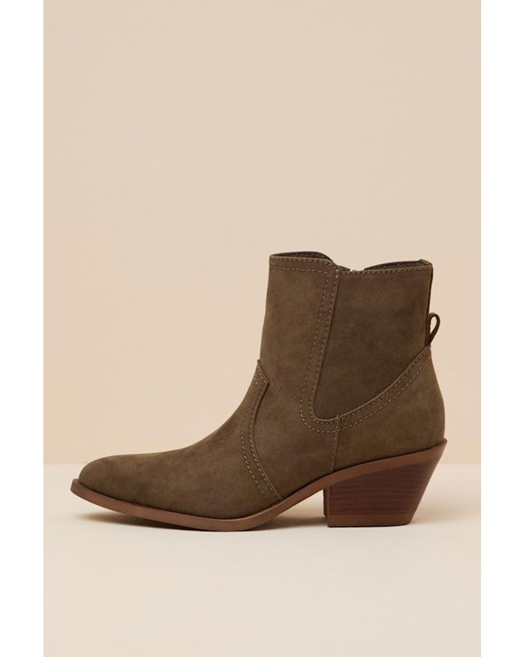 MIA Natural Ester Suede Ankle Boots