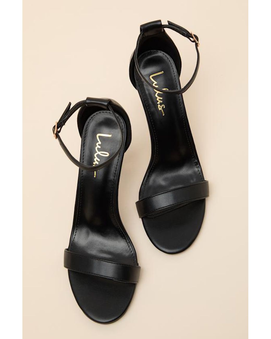 Lulus Natural Cerelia Ankle Strap Heels