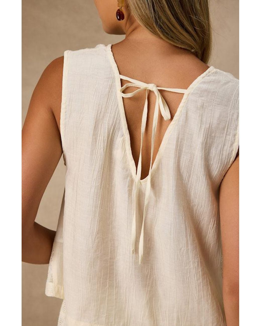 Lulus Natural June Cream Crochet Lace Tank Top