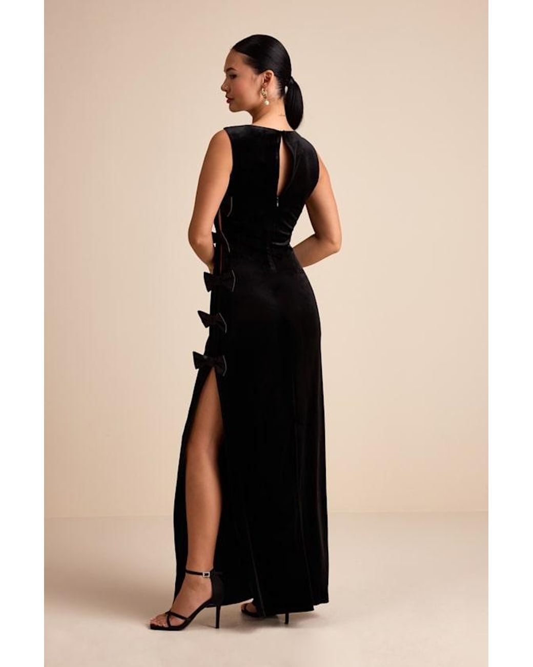 chinese dress ladies Off-Shoulder Shapewear Maxi Dress | Slim Column
