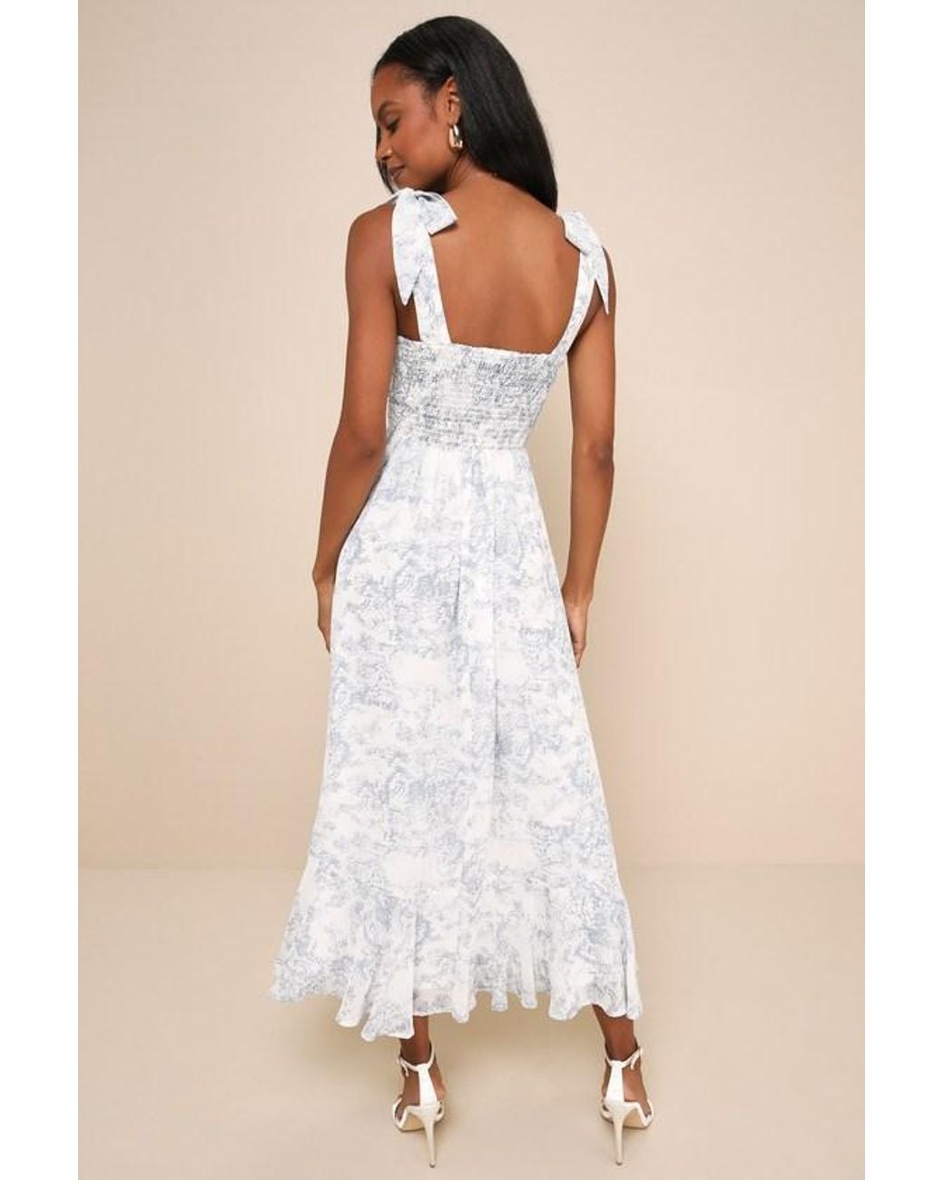 knee length dresses for ladies TIE STRAP TIERED SOLID MIDI DRESS