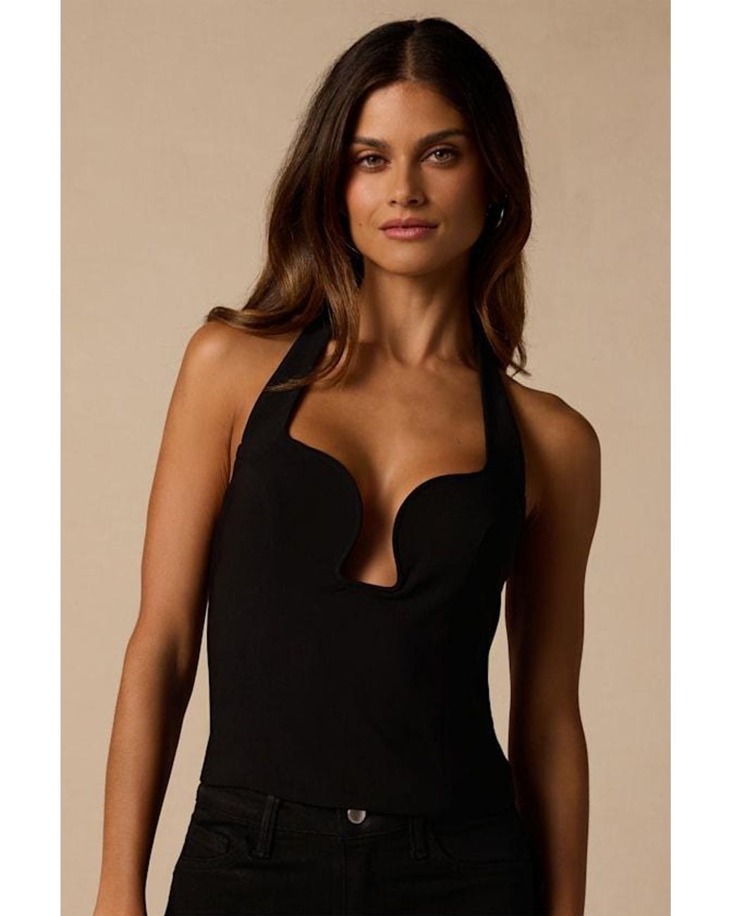 Lulus Black Vixen Halter Top