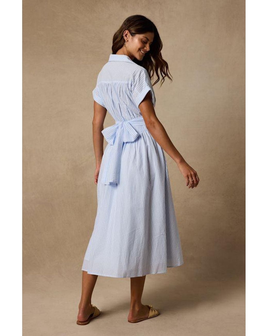 Lulus White Adorable Impression And Midi Dress With Pockets