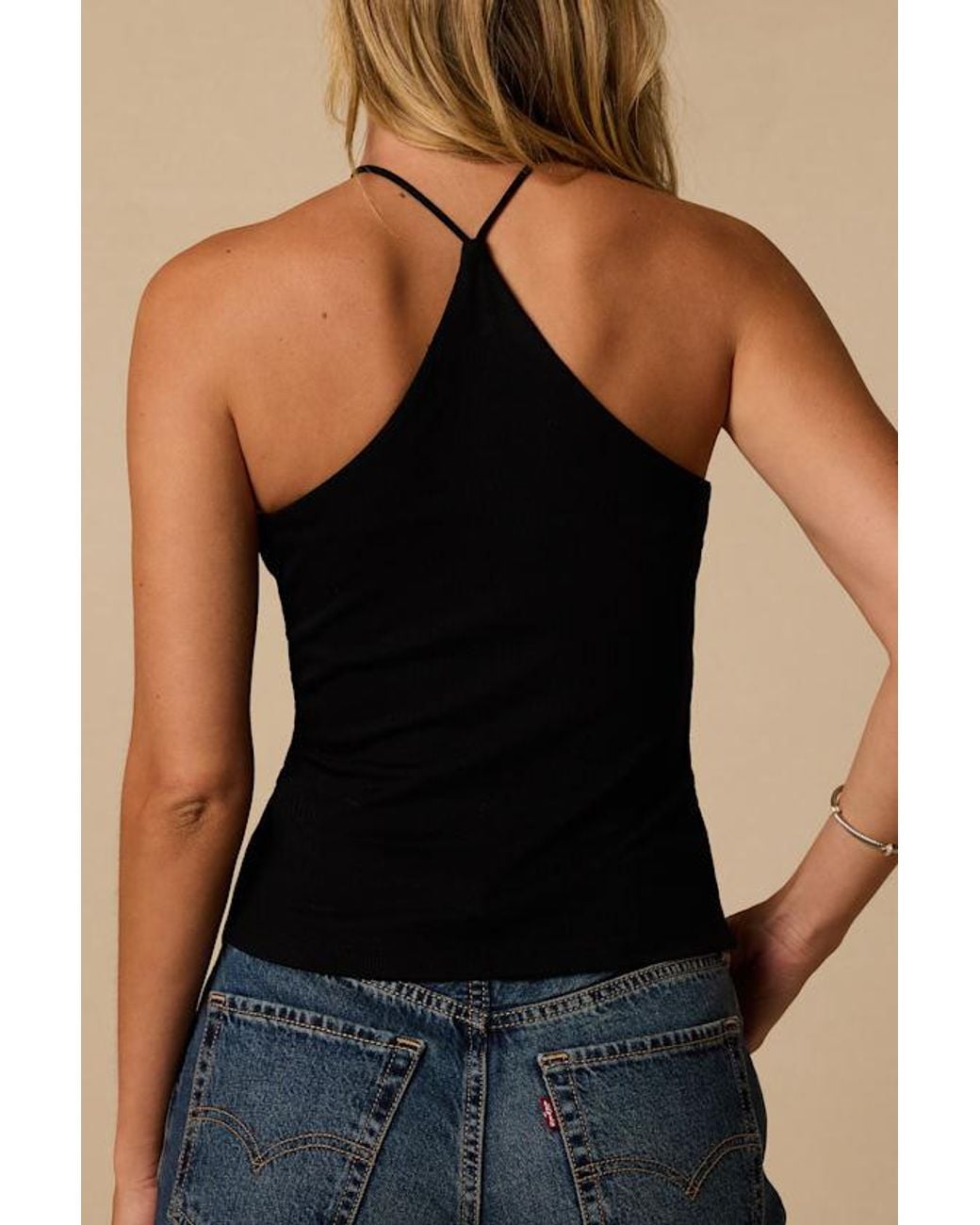 Lulus Blue Delphine Halter Tank Top