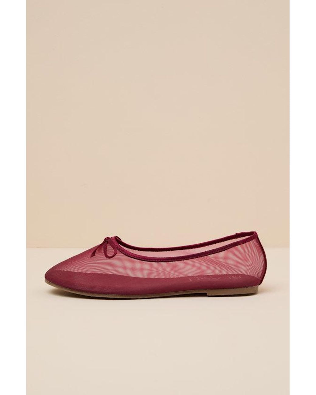 Matisse Pink Jerzy Wine Ballet Flats