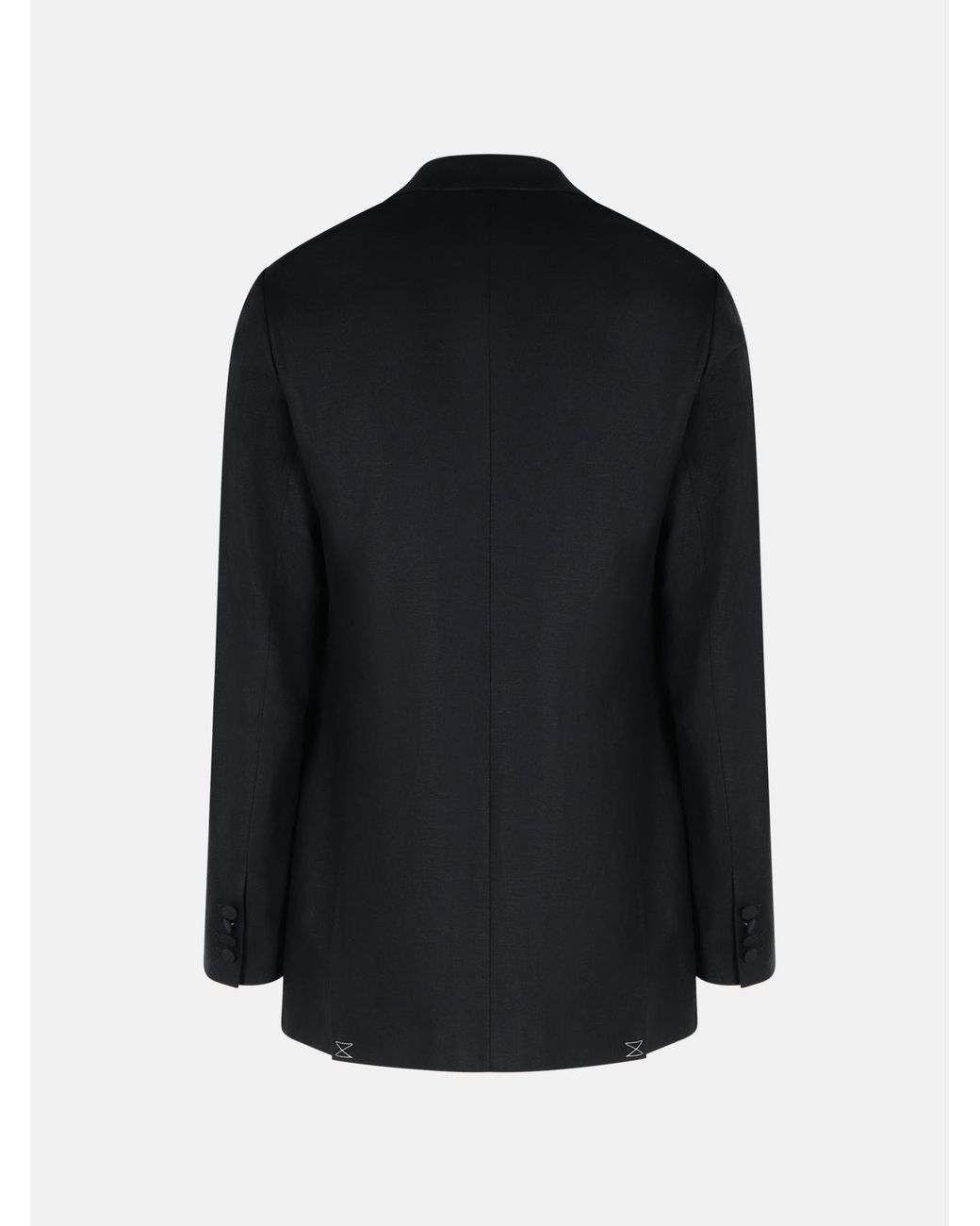 Dries Van Noten Black 'Bartux' Wool Blend Blazer for men
