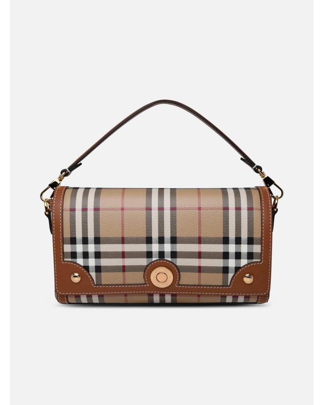 Burberry Polyurethane Note Crossbody Bag in White Lyst