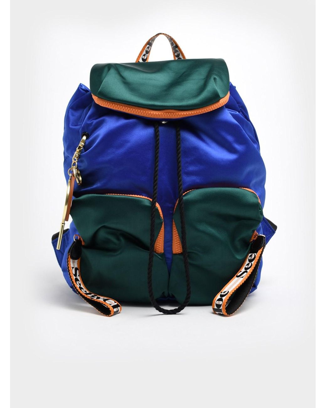 See By Chloé Synthetic Multicolor Joy Backpack in Blue Lyst