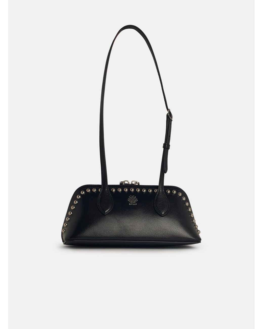 【送料&関税込】Bally praline Black Leather Bag Bally Bags in Black | Lyst