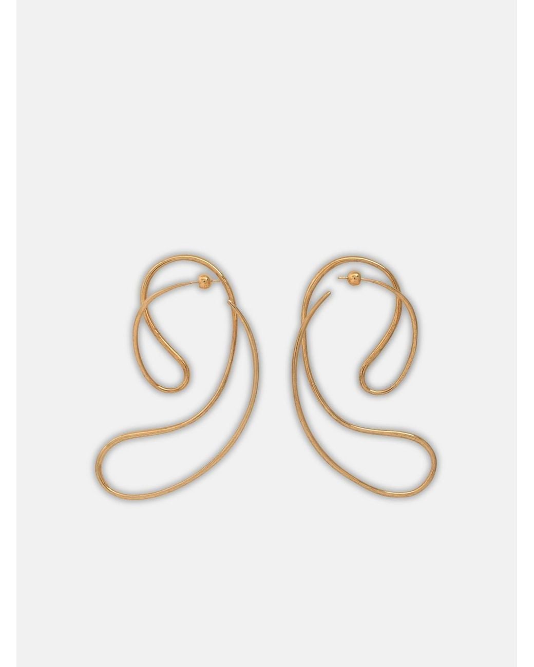 Panconesi White 'P Continua Large' Earrings