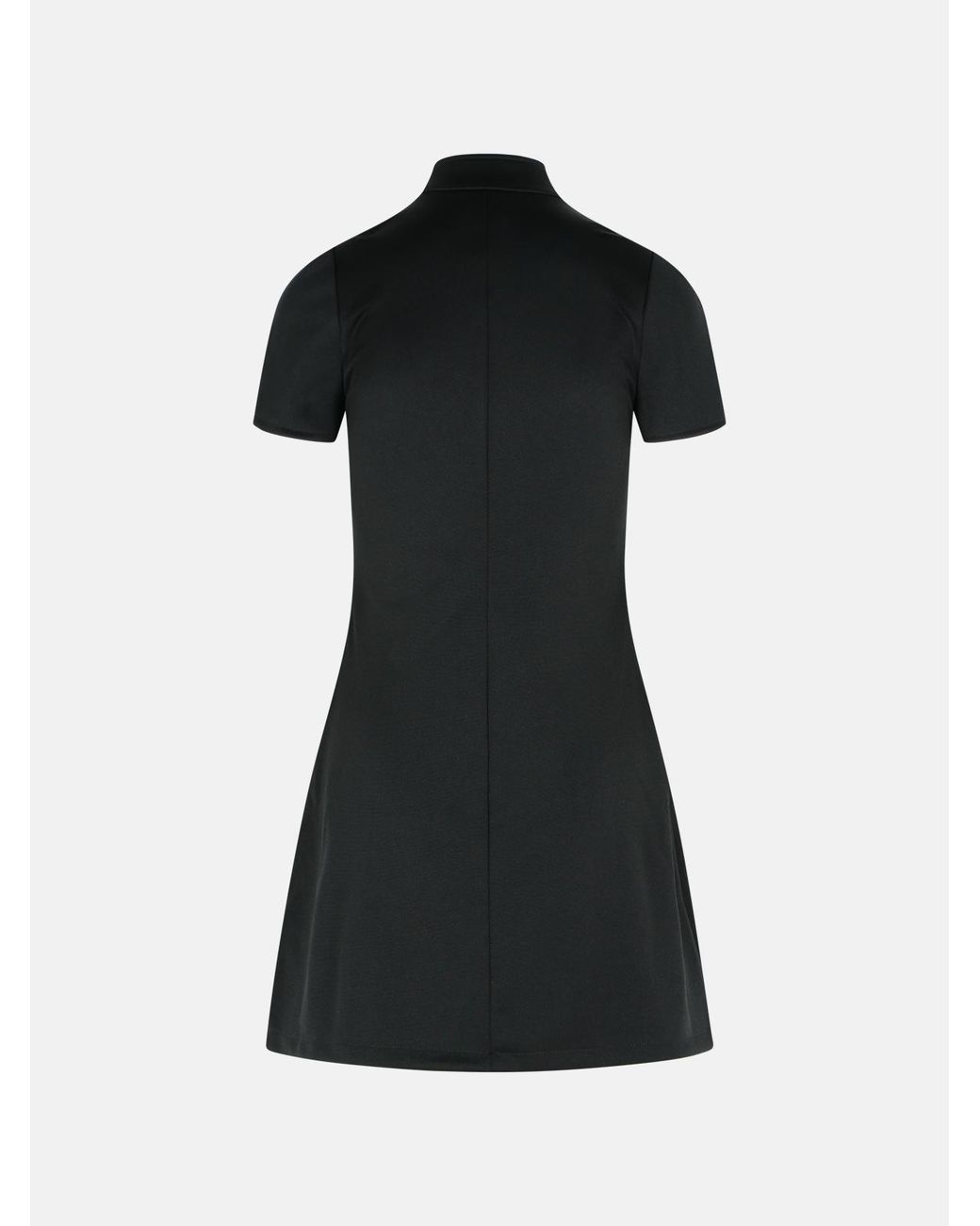 Courreges Black 'Interlock' Polyester Dress