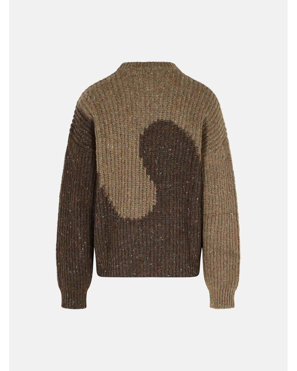 ERL Brown Wool Blend Sweater for men