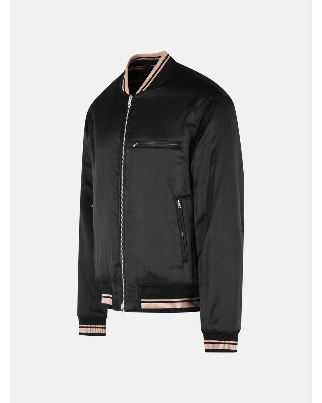 Dries Van Noten Black 'Volker' Reversible Bomber Jacket for men