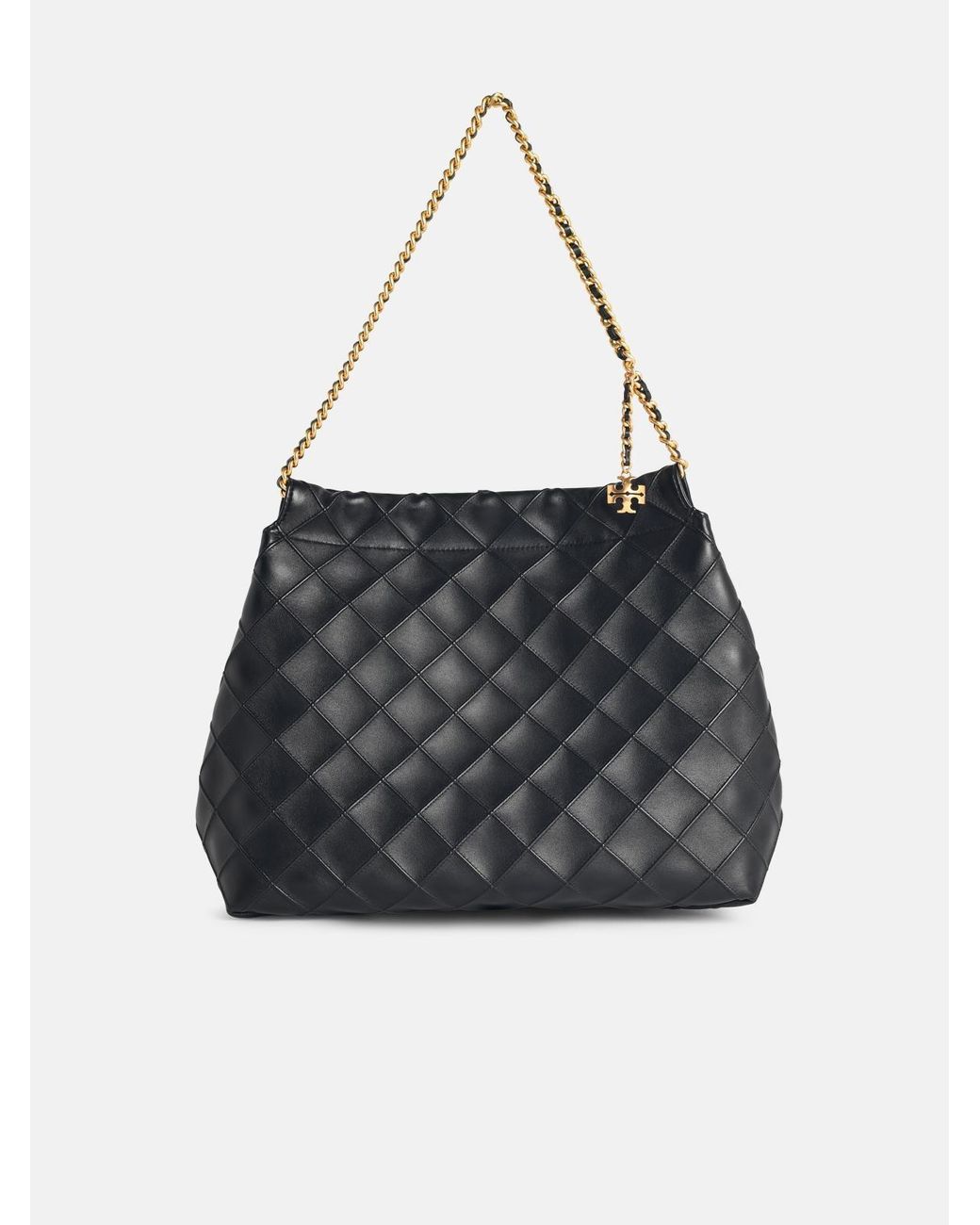 Borsa 'Fleming Hobo' di Tory Burch in Black