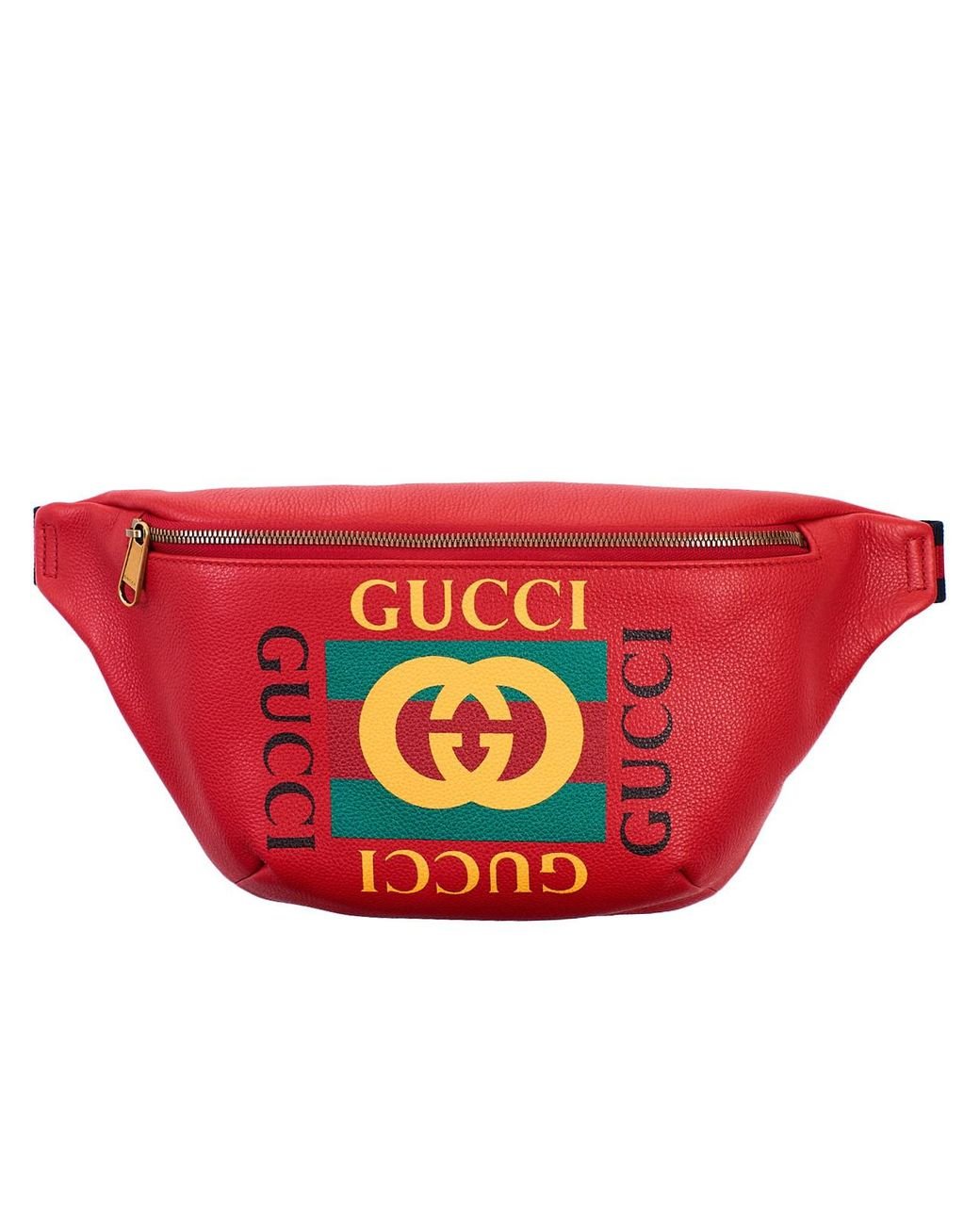 Gucci Red Fanny Pack | Lyst