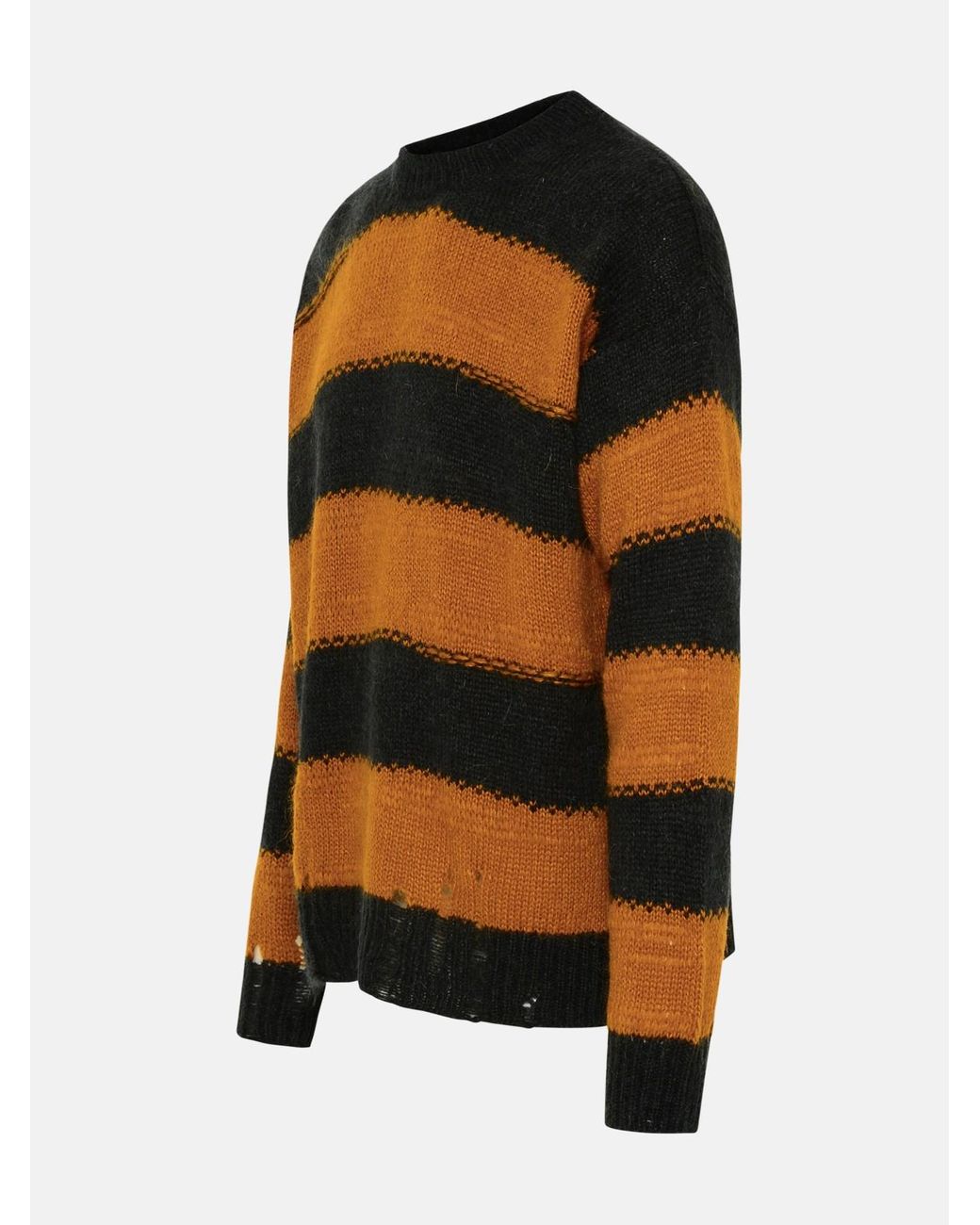 Orange clearance black sweater