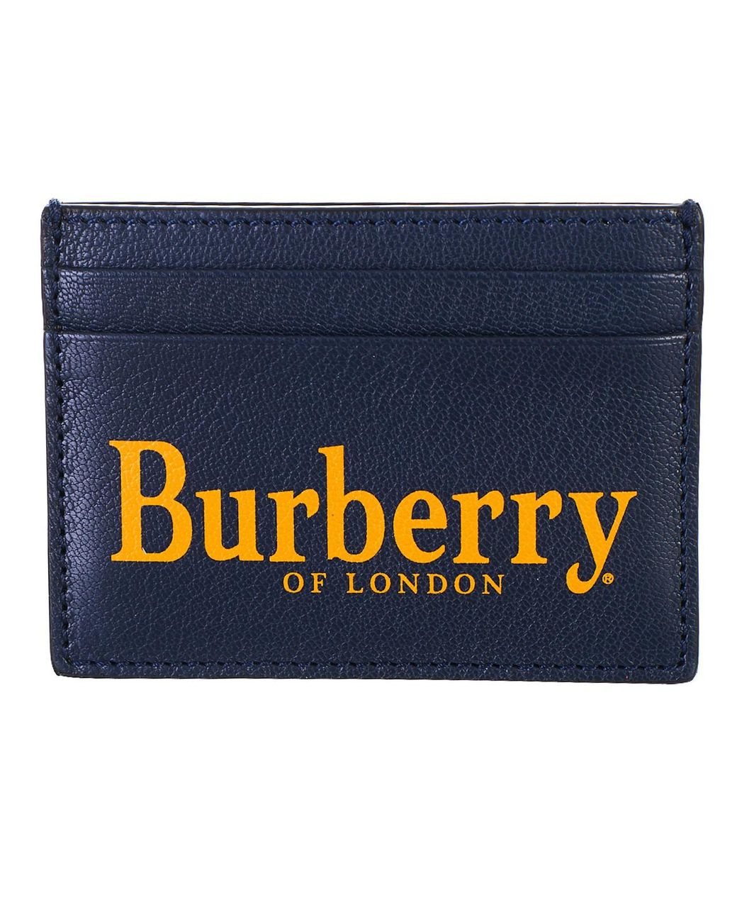 Burberry Blue Leather Card Holder for Men Lyst