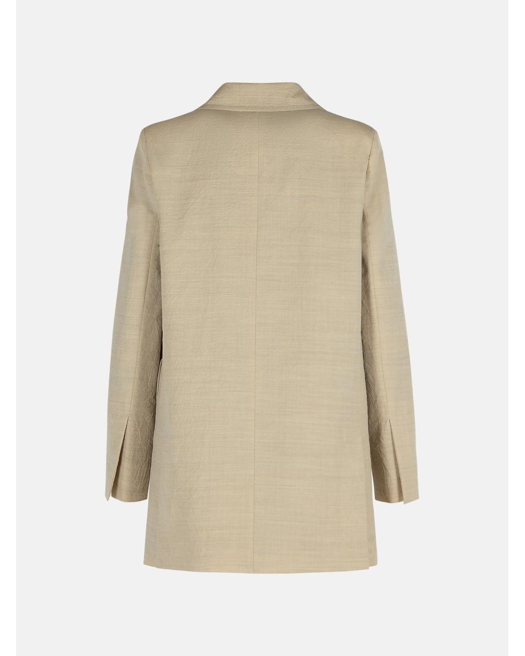 Max Mara Natural 'Acacia' Virgin Wool Jacket