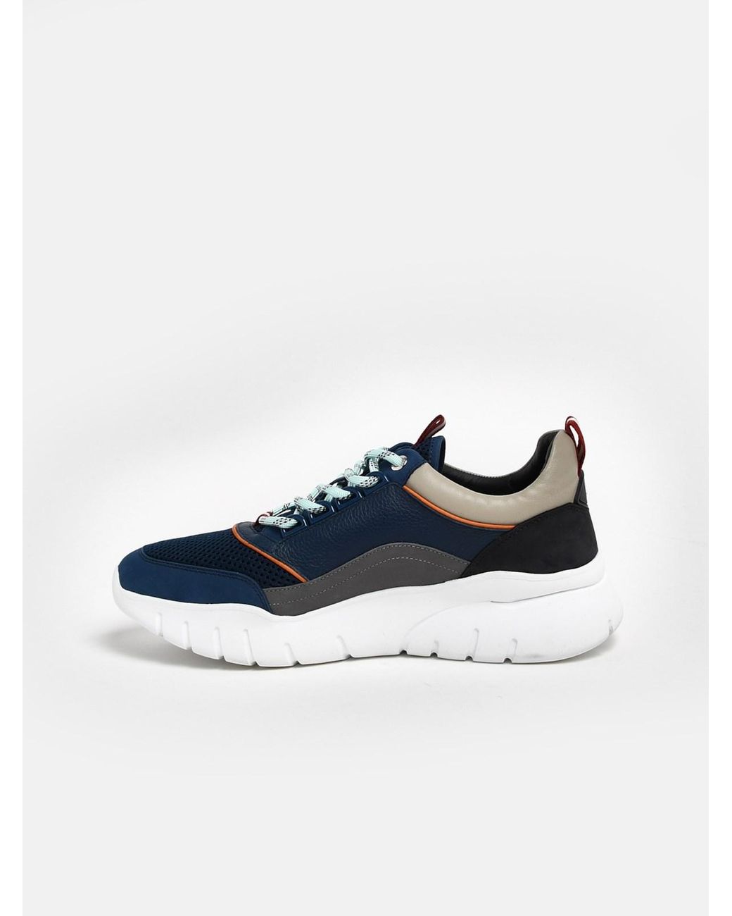 Bally Leather Blue T 118 Birky Sneakers 