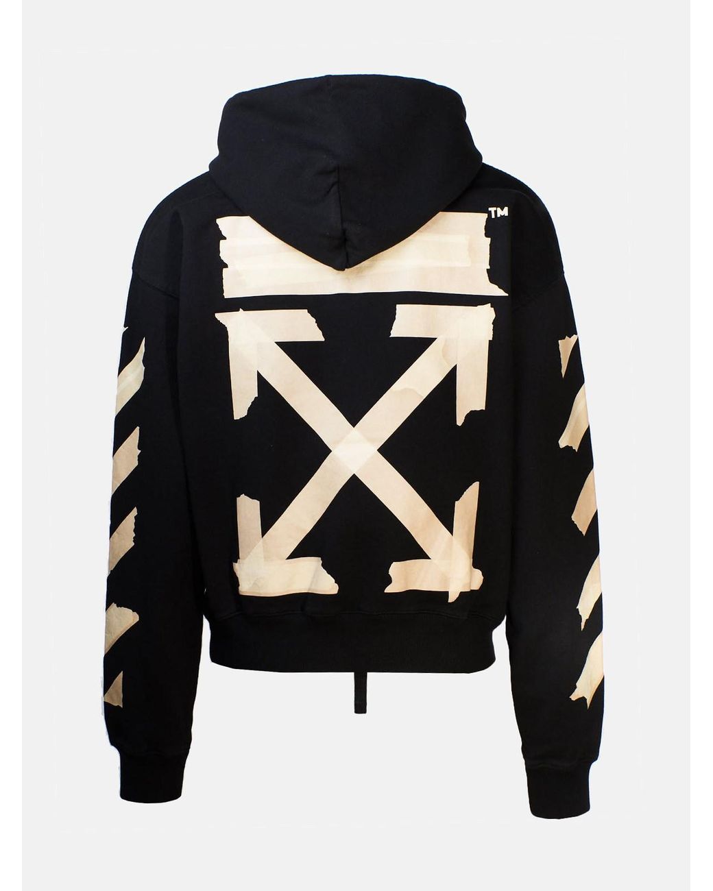 Felpa HODDIE-PINSTRIPE Nero//Rosso