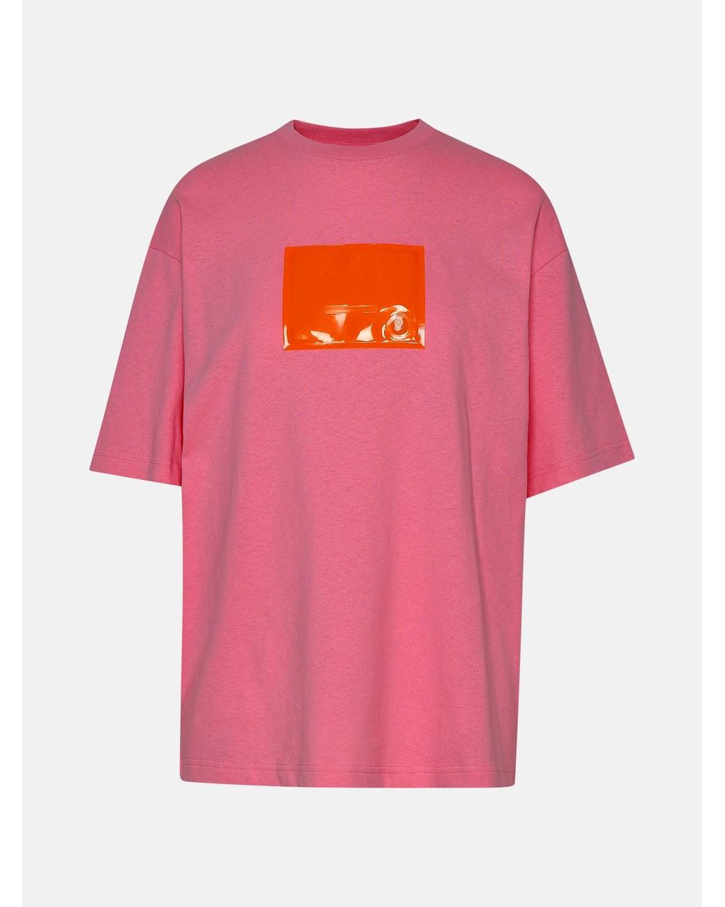 Acne Studios Rose Cotton T-shirt in Pink | Lyst