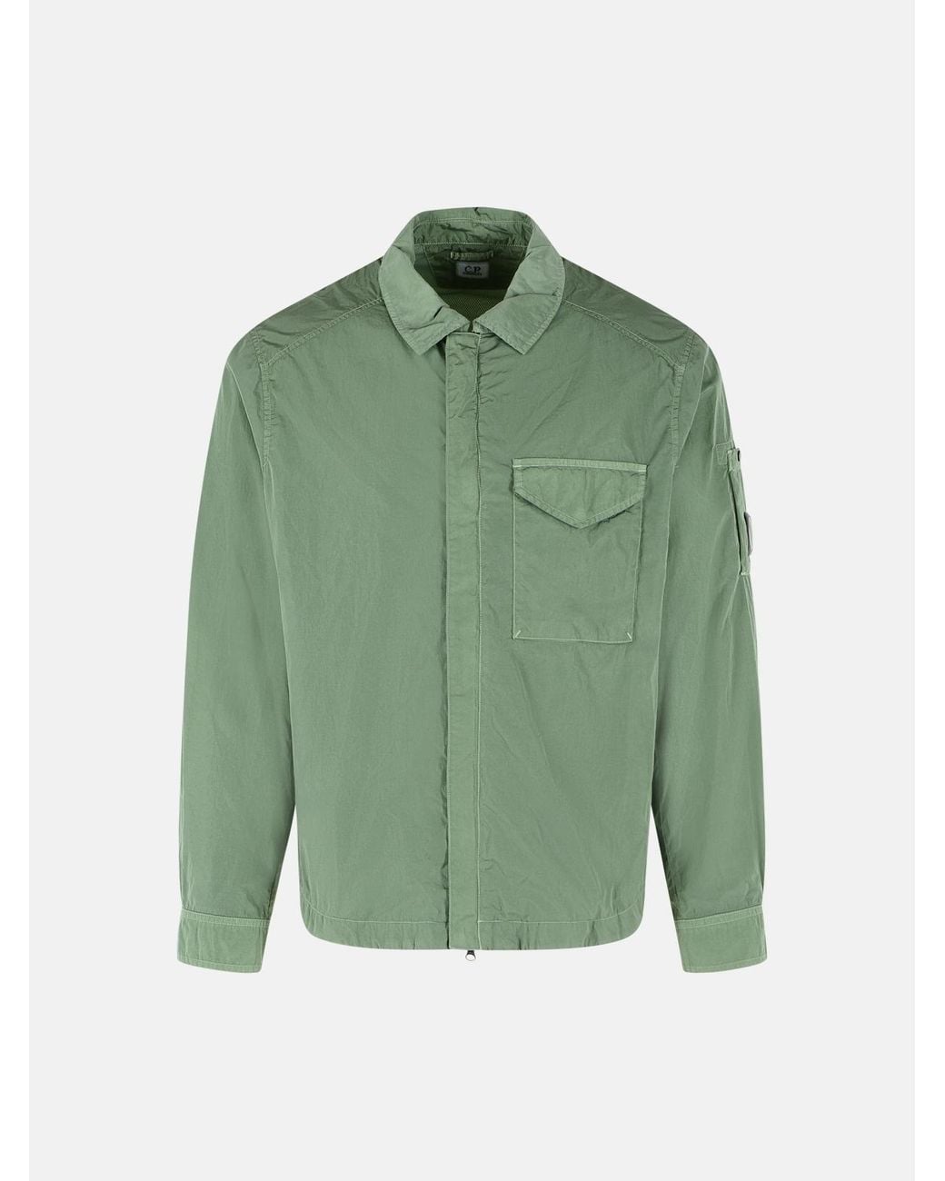 C P Company Green Polyamide Jacket for men