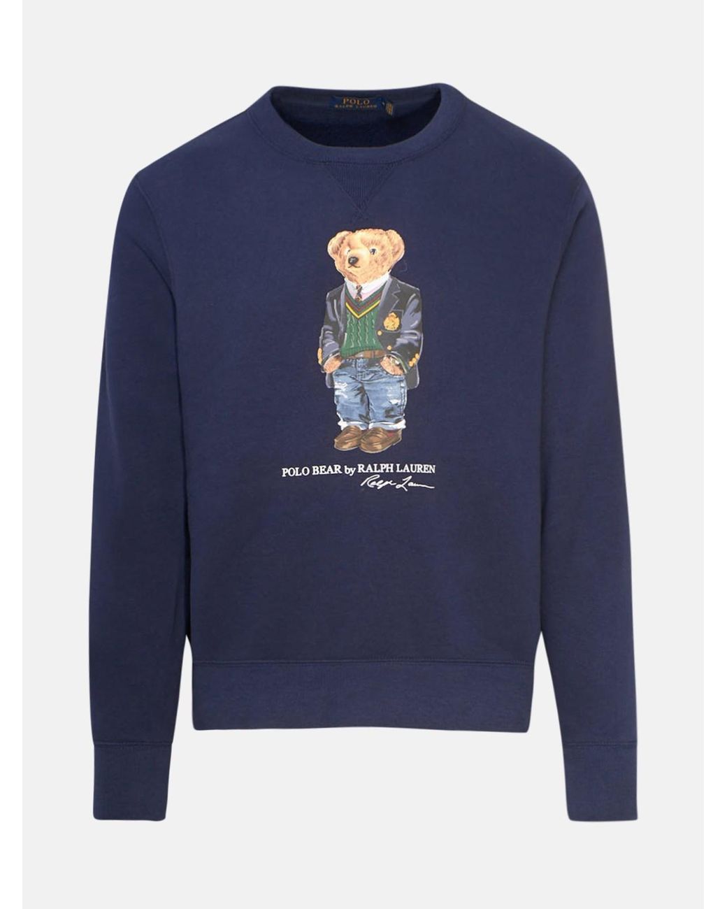 Polo Ralph Lauren Blue Teddy Bear Sweatshirt for Men - Lyst