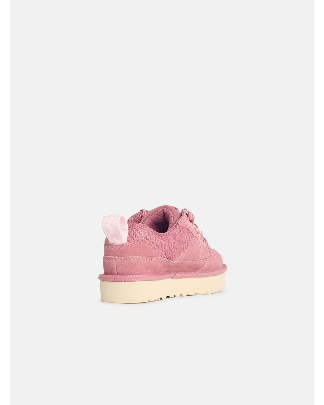 Ugg Pink 'Lowmel' Suede Blend Sneakers
