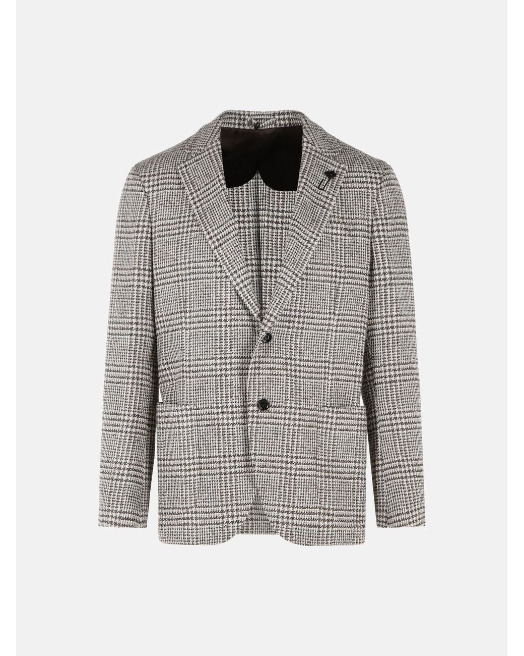 Lardini Gray 'Iconic Drop 7' Blazer for men
