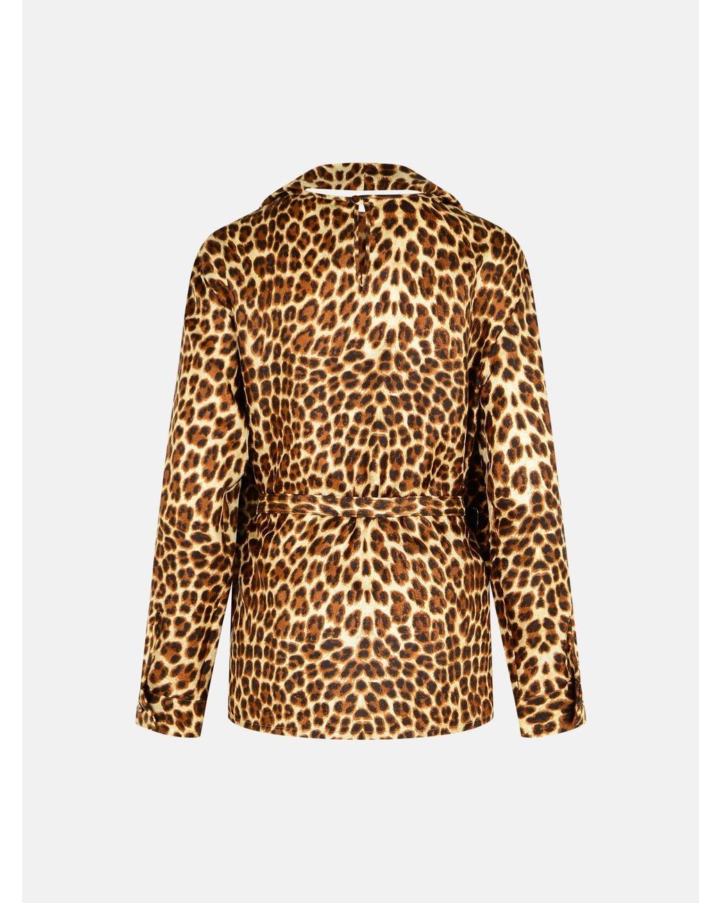 P.A.R.O.S.H. Natural Animlier Silk Blouse
