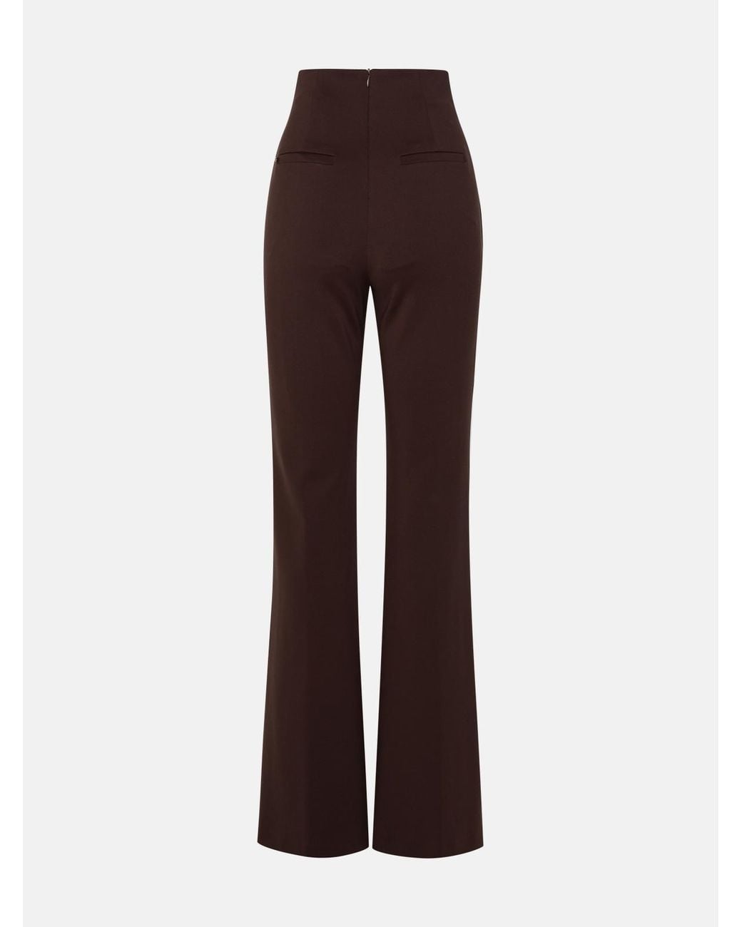 Sportmax Brown Polyamide Trousers