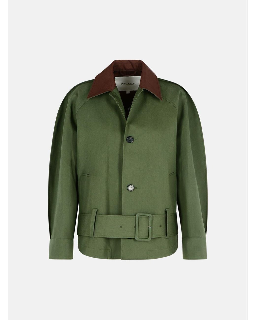 J.W. Anderson Green 'Rounded' Cotton Bomber Jacket