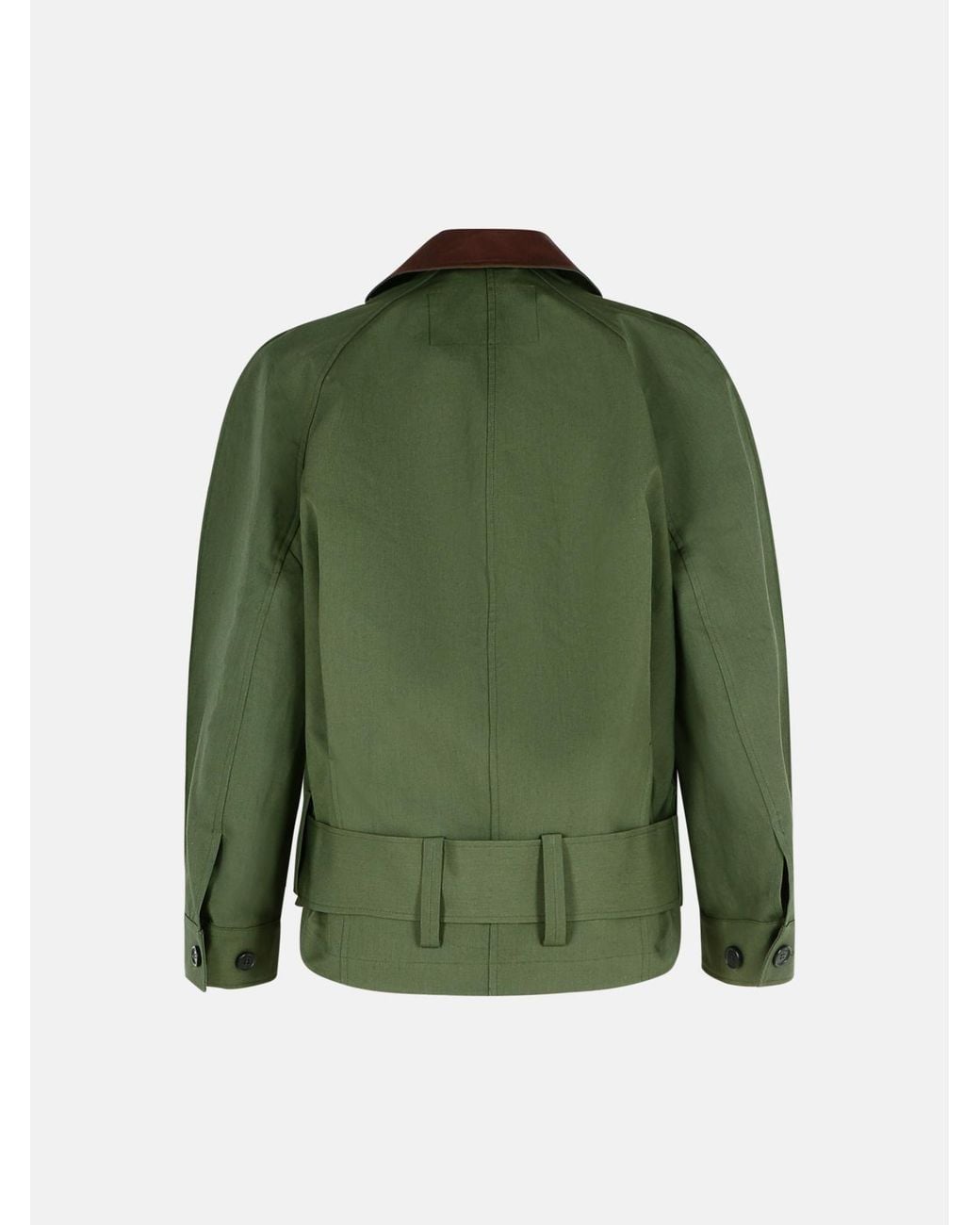 J.W. Anderson Green 'Rounded' Cotton Bomber Jacket
