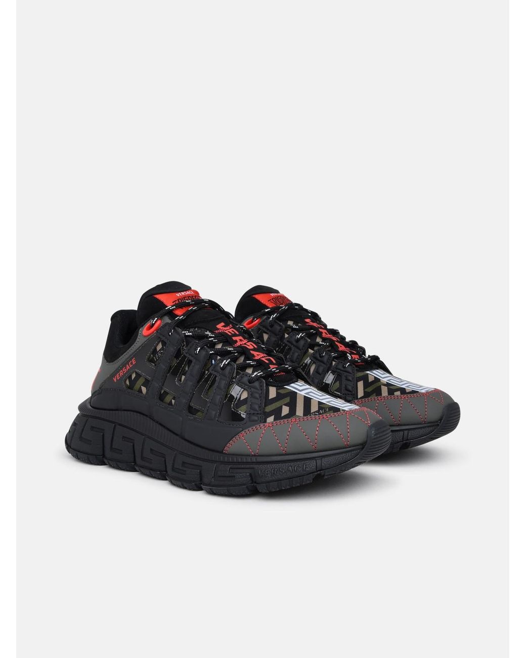 Red and shop black versace shoes