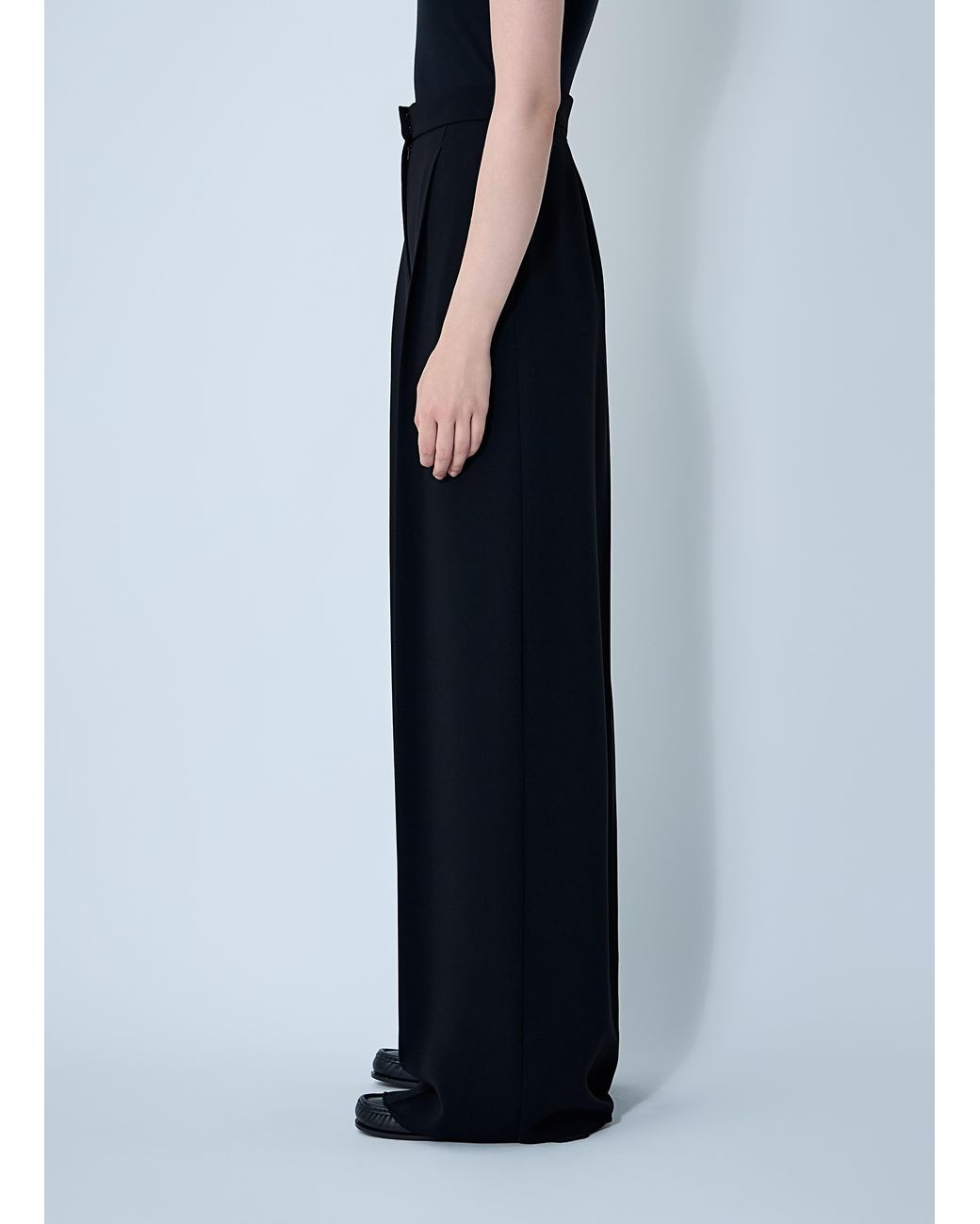 Max Mara Blue Laccato Pants