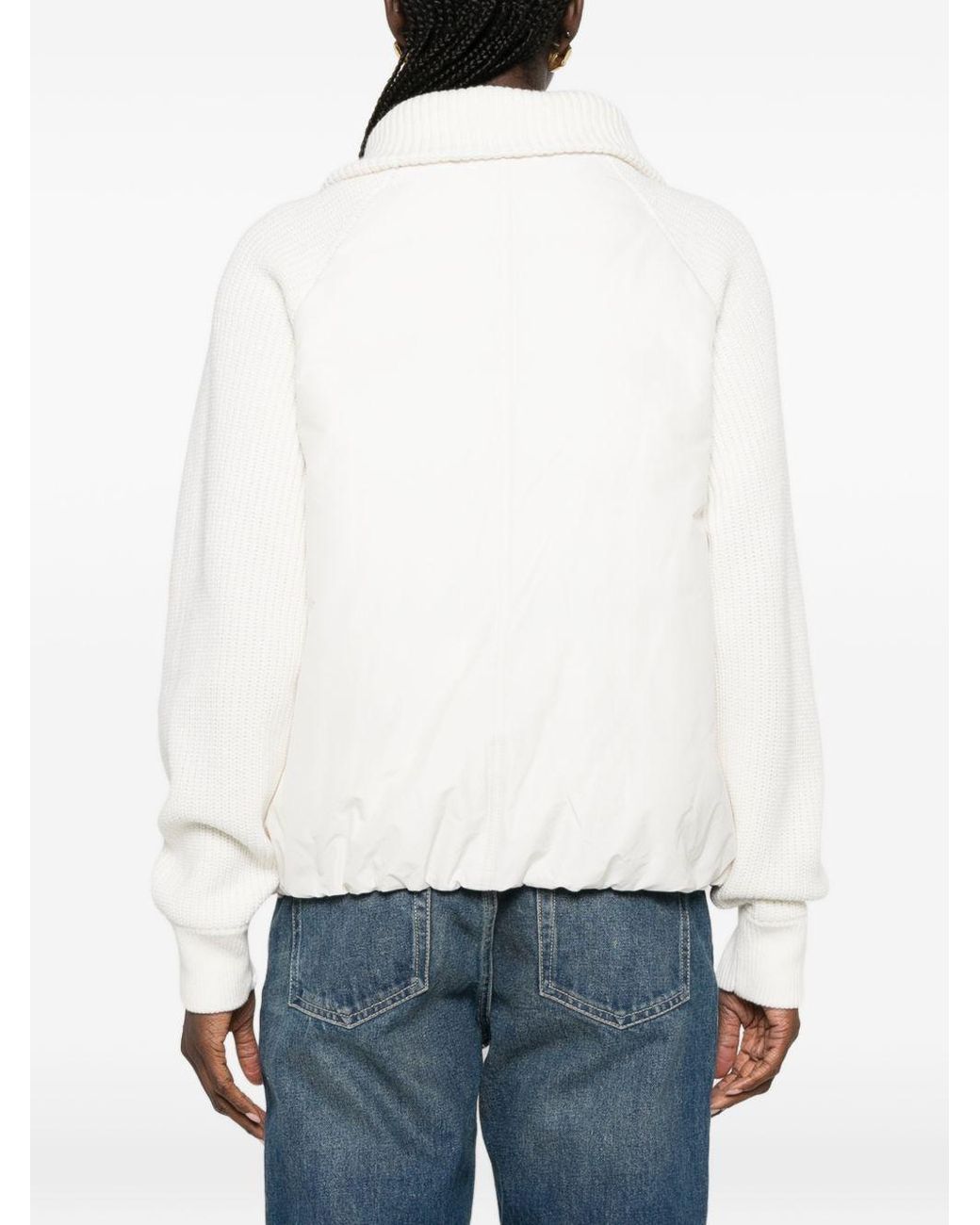 Brunello Cucinelli White Short Down Jacket