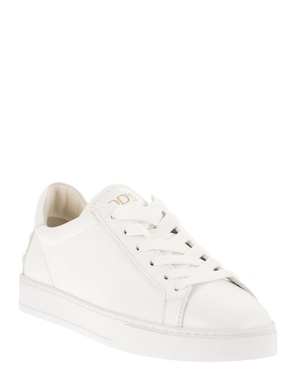 Tod's White Leather Trainers