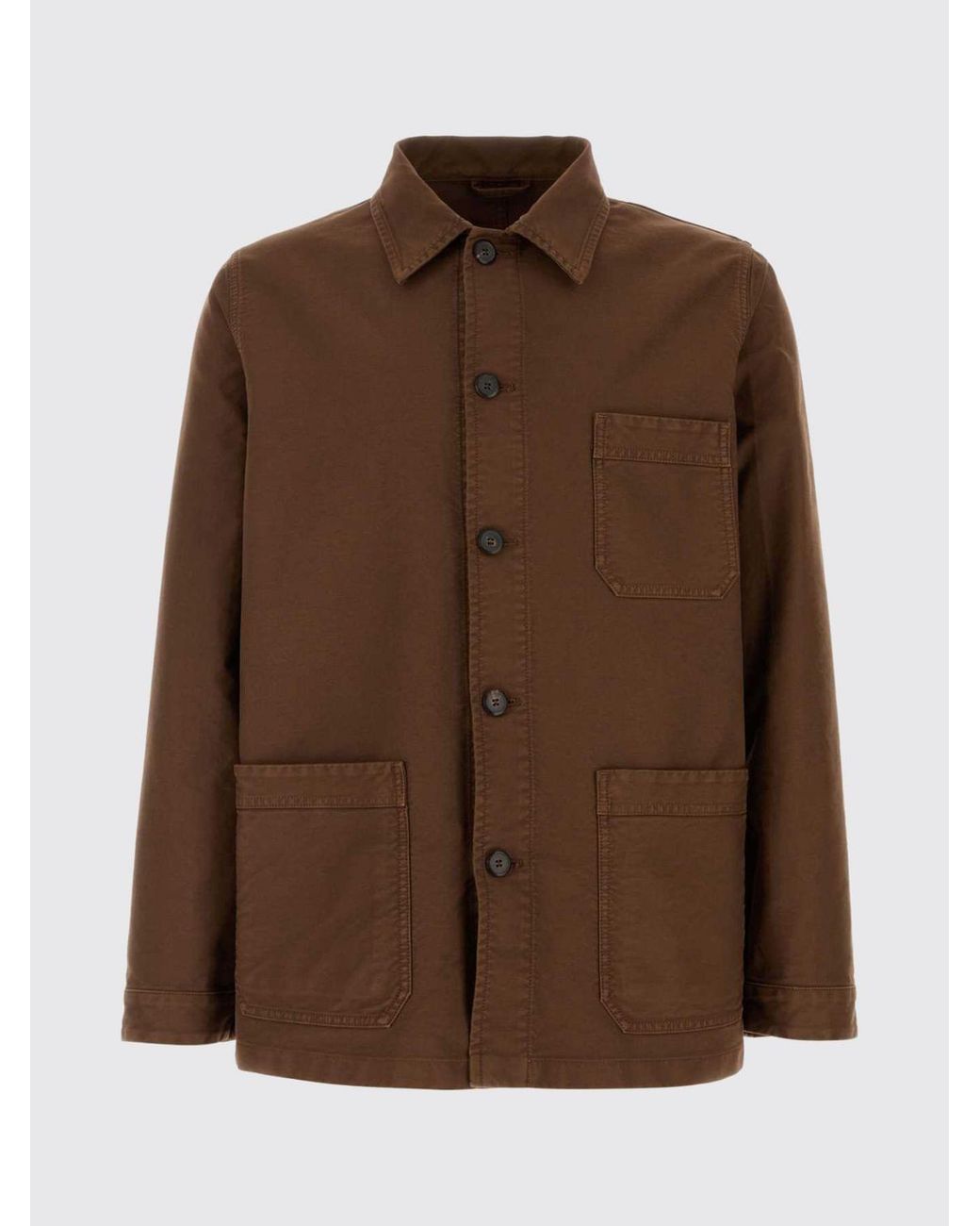 Prada Brown Cotton Canvas Blouson Jacket for men
