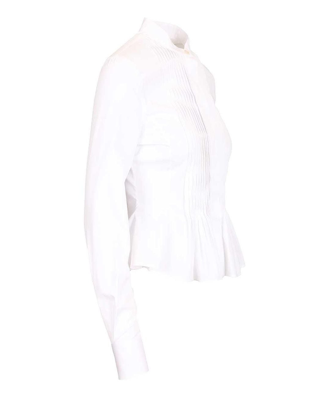 McQueen White Mcqueen Ruffled Shirt