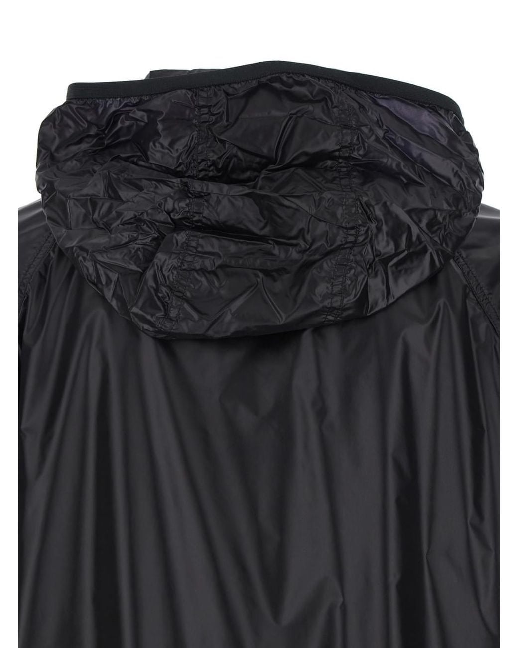 Moncler Genius Black 'Anubis' Jacket With Foldable Design And Iconic Logo Patch for men