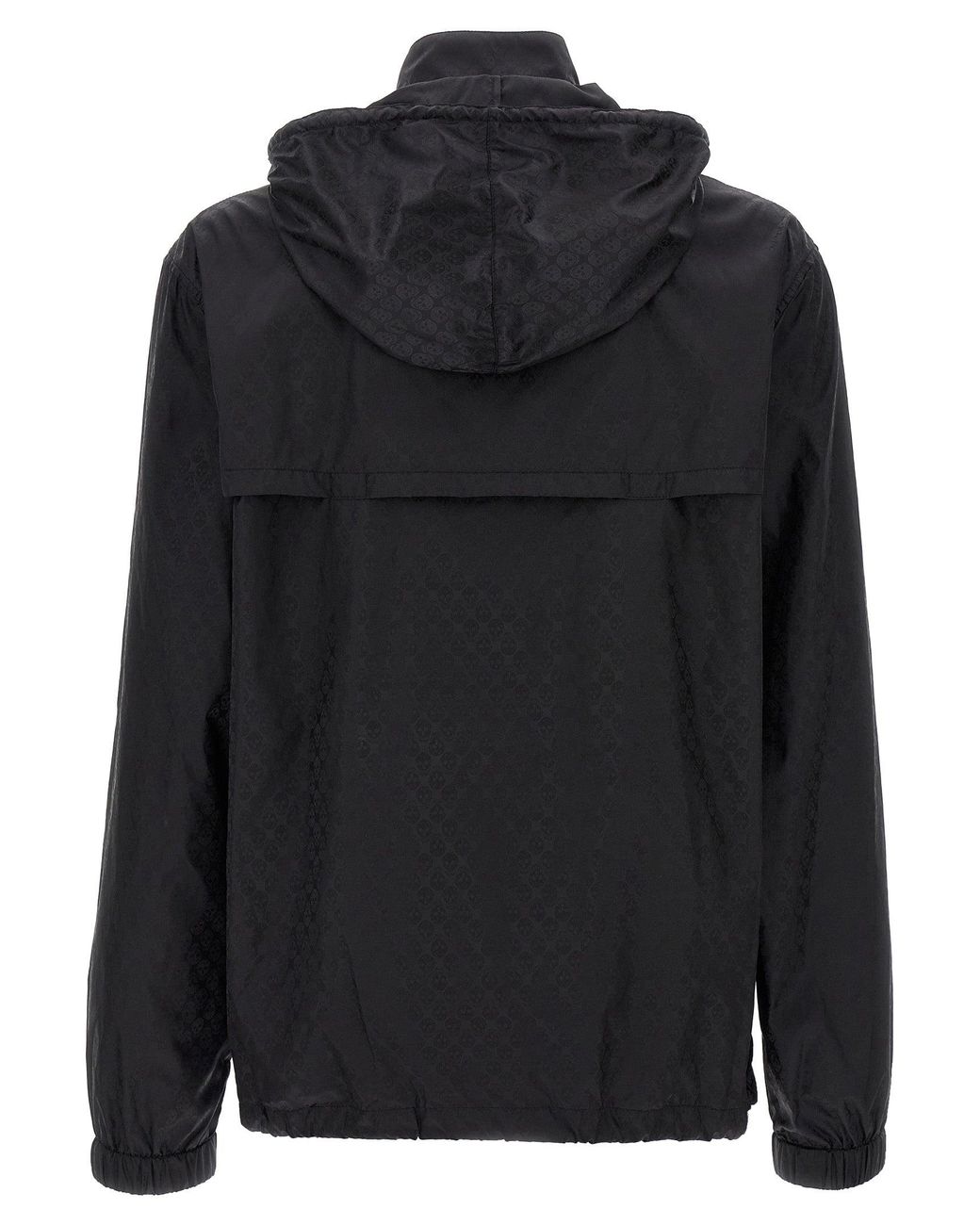 McQueen Black 'Skull' Windbreaker for men