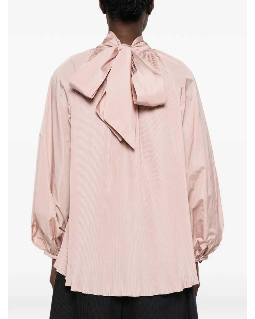 Max Mara Pink Pleated Blouse