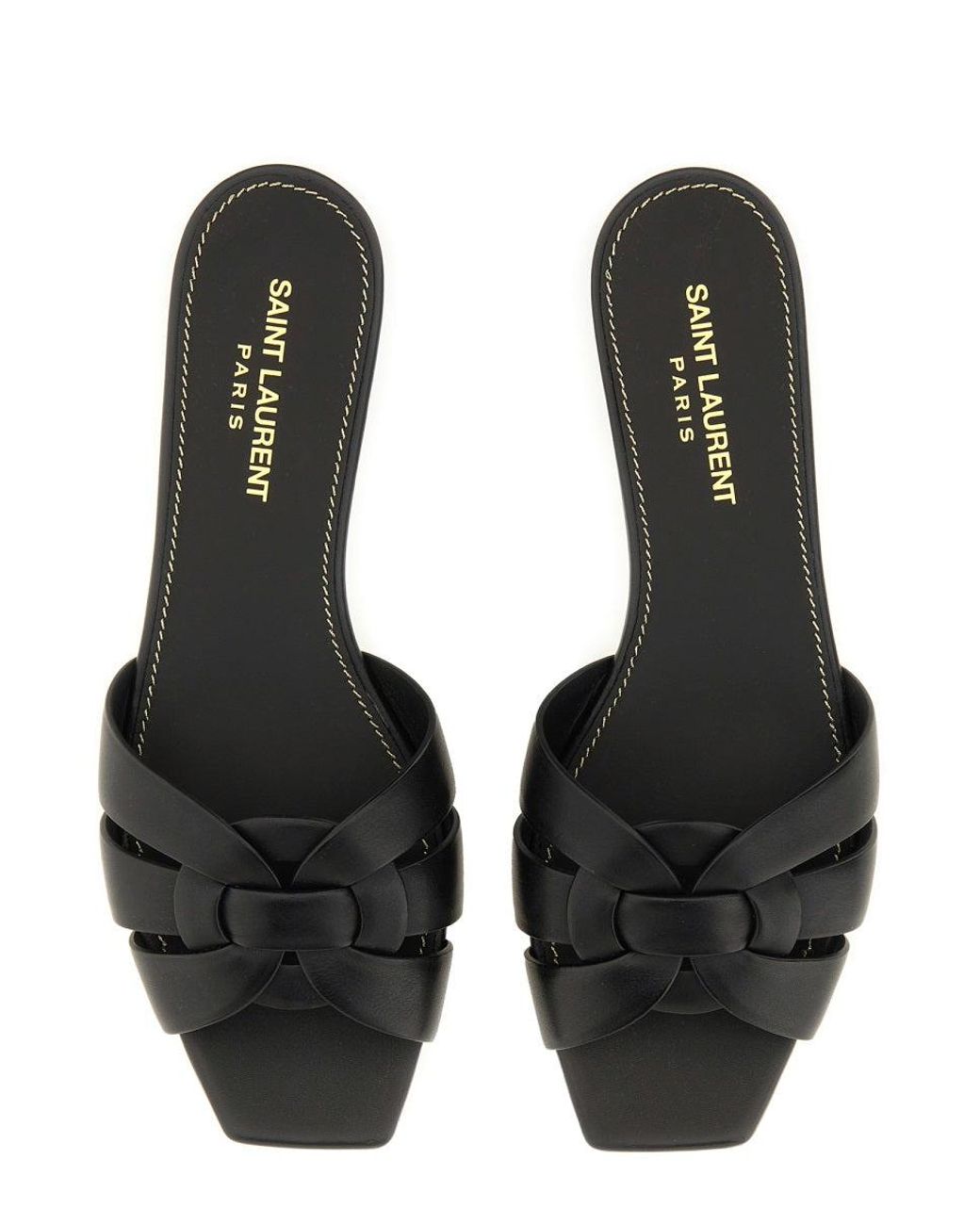 Saint Laurent Black Mule "Tribute"