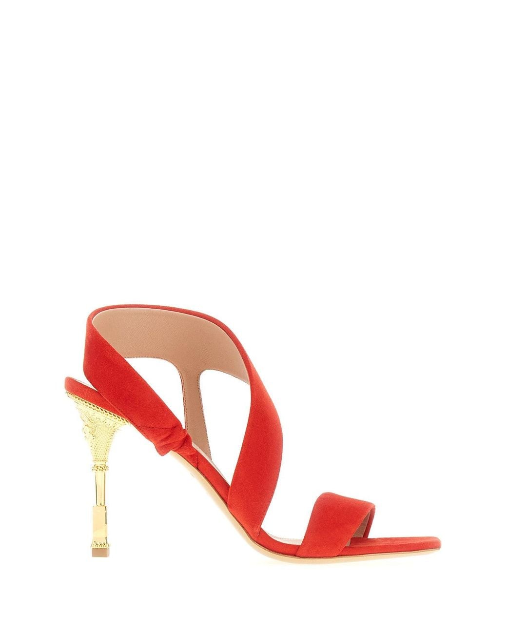 Balmain Red Shoes Mules