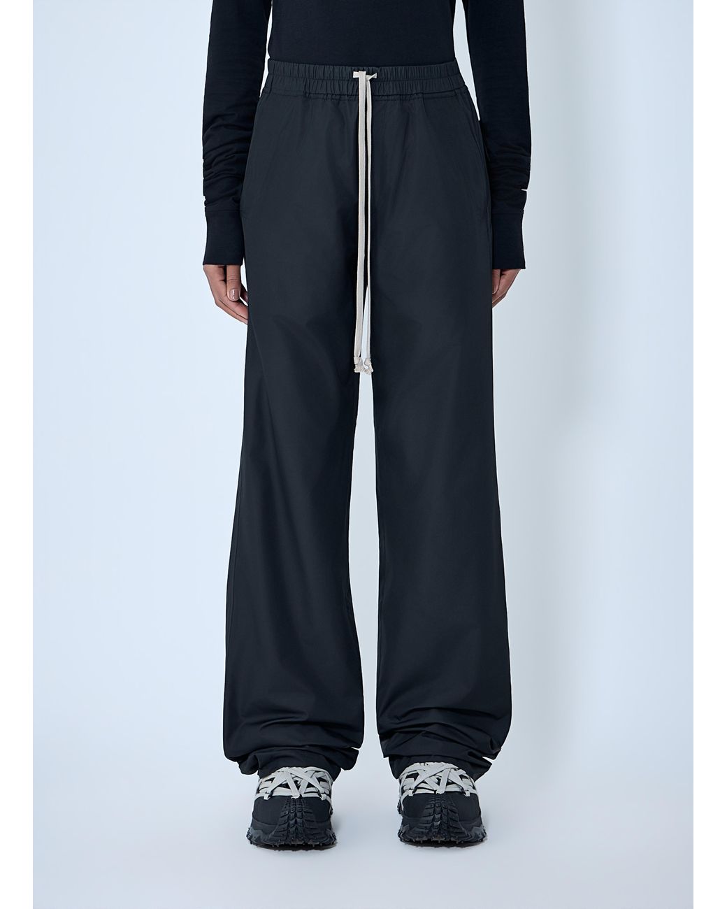 Moncler Blue Rick Owens Elasticated Drawstring Pants