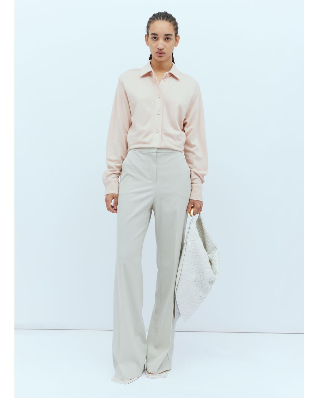 Max Mara White Wool Shirt