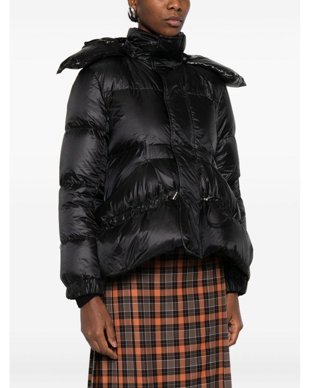 Sacai Black Nylon Puffer Down Jacket