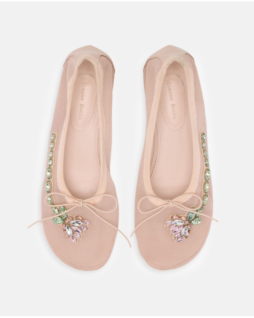 Simone Rocha Pink Mesh Ballerina Heel