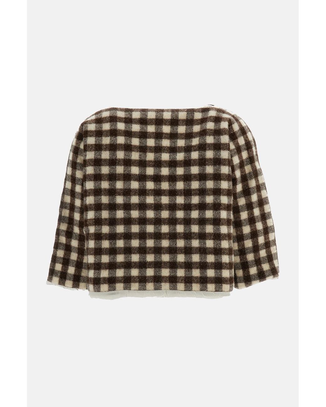 Daniela Gregis Multicolor Double-Layered Washed Wool T-Jacket
